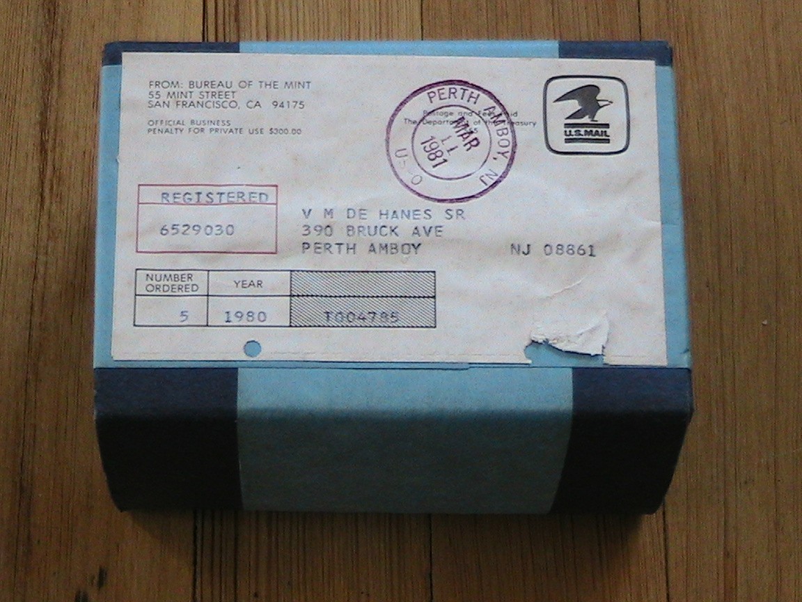 (5) 1980 PROOF SETS SEALED BOX NEVER OPEN
