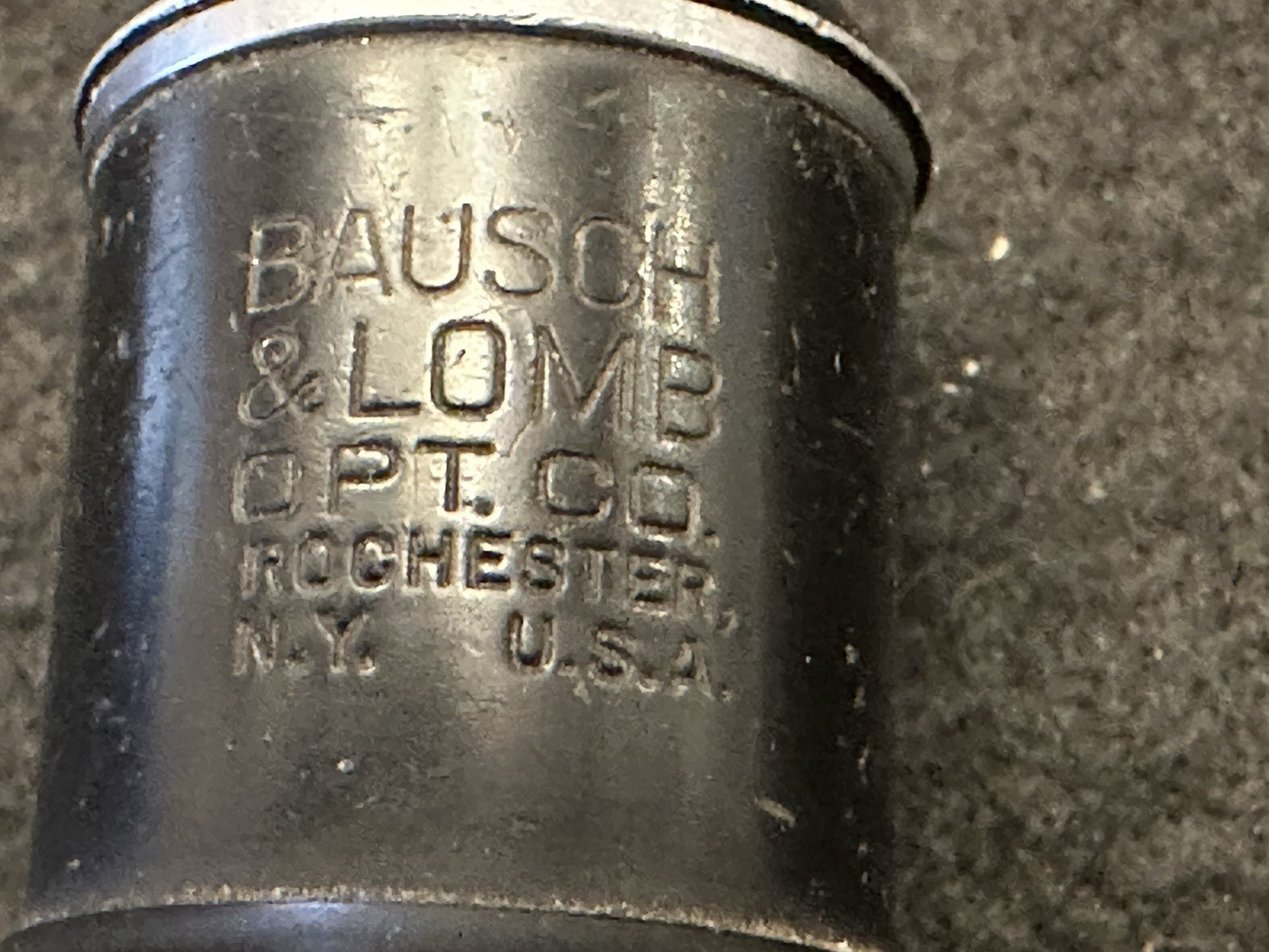 Antique Bausch & Lomb Brass Barrel Field Microscope
