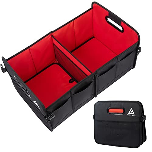 Car Trunk Organizer with Multi Compartments - Automotive Collapsible Cargo
