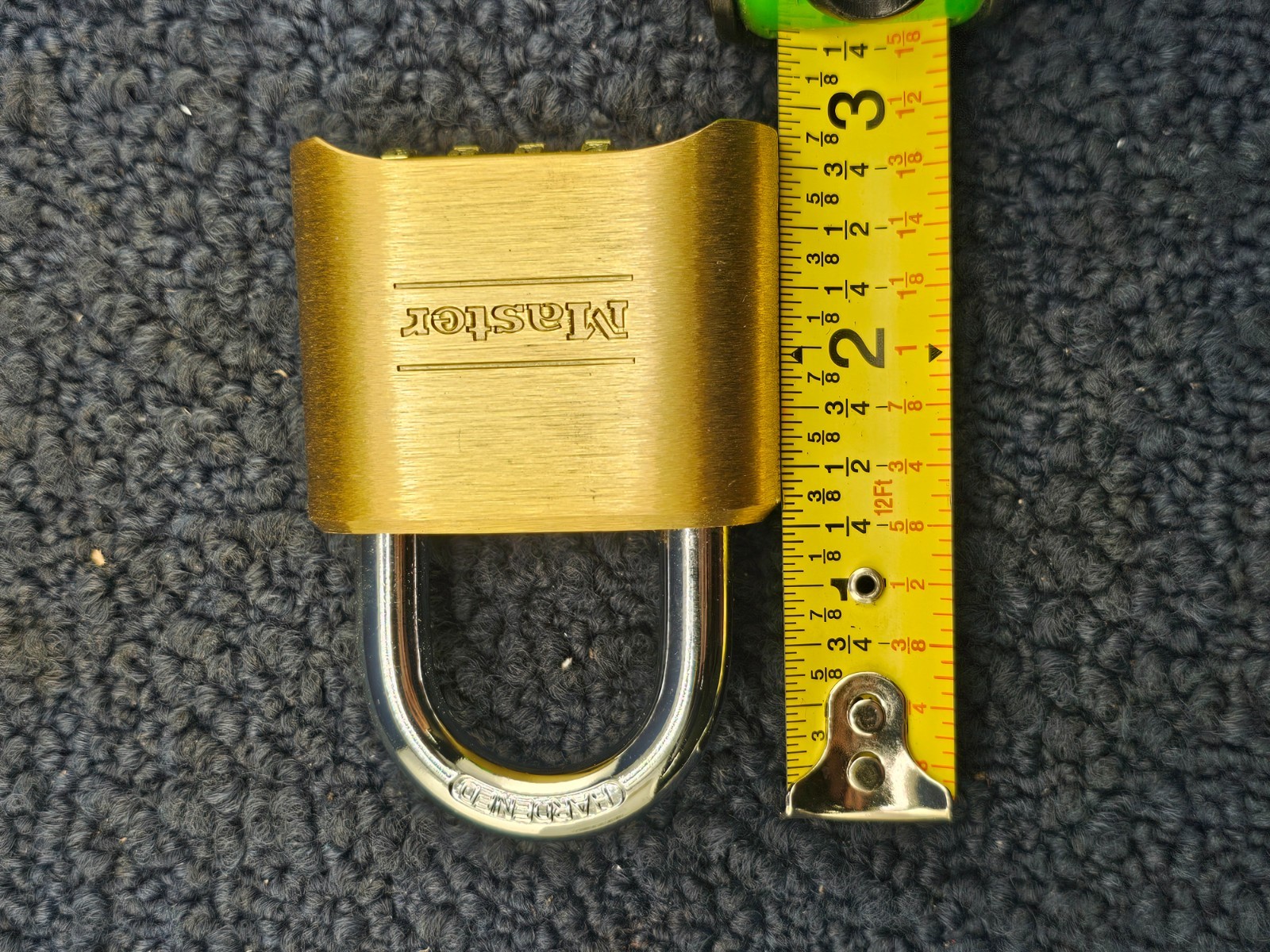 Master Lock 175: Combination Brass Padlock 4 Digit Resettable