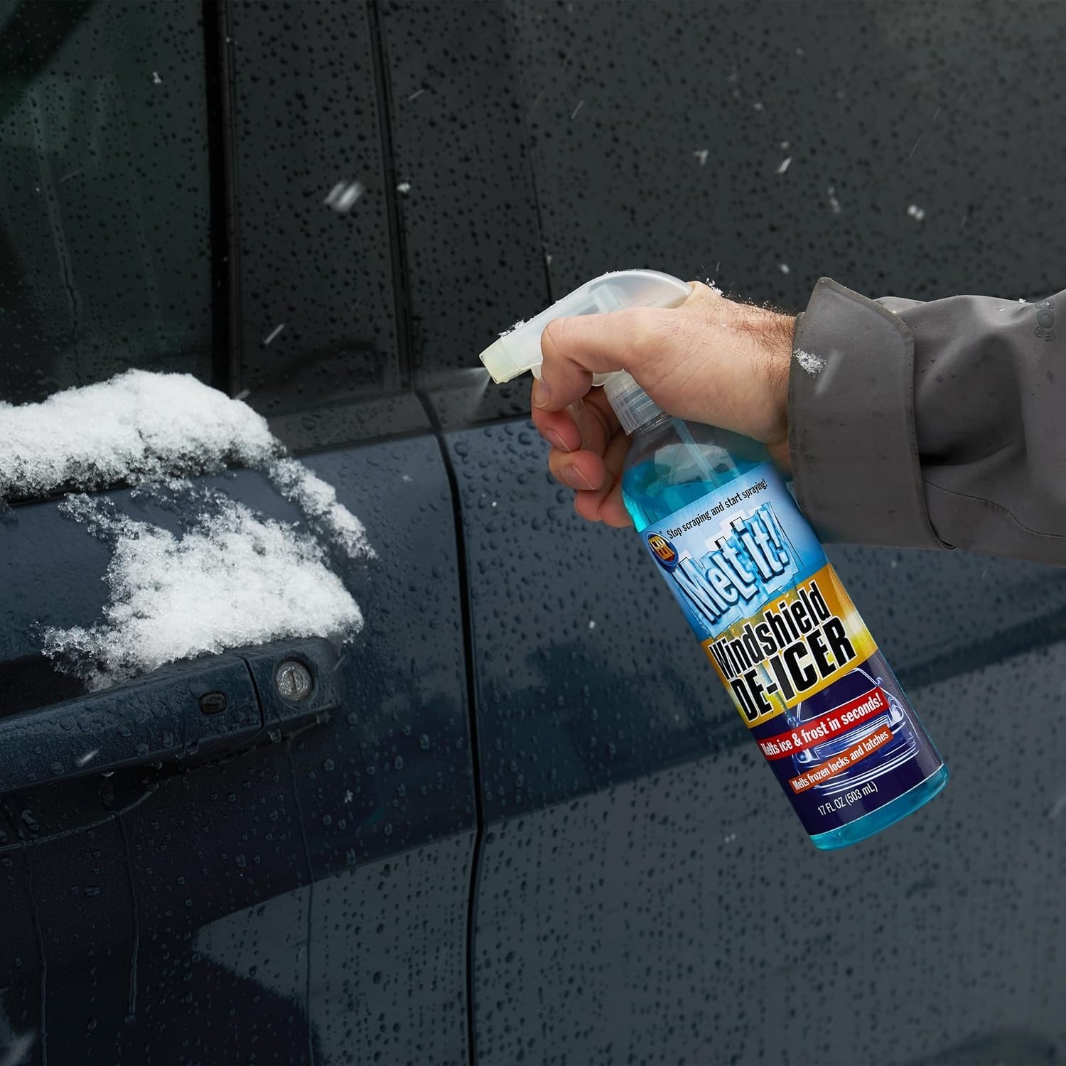 Melt It! High-Performance Windshield De-Icer for Safe Winter Driving - 17 Fl Oz