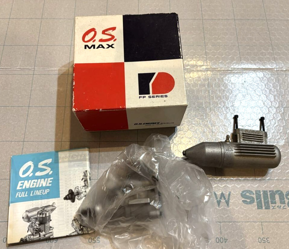 O.S. MAX-25FX 4.07cc 2-Stroke Glow Engine With Muffler, for RC Airplanes, Used