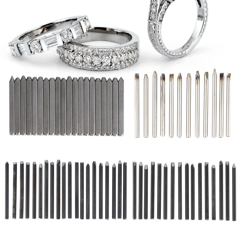 Anvil Chisel Equipment for Jewelry Processing Making Carving Tools (16pcs)