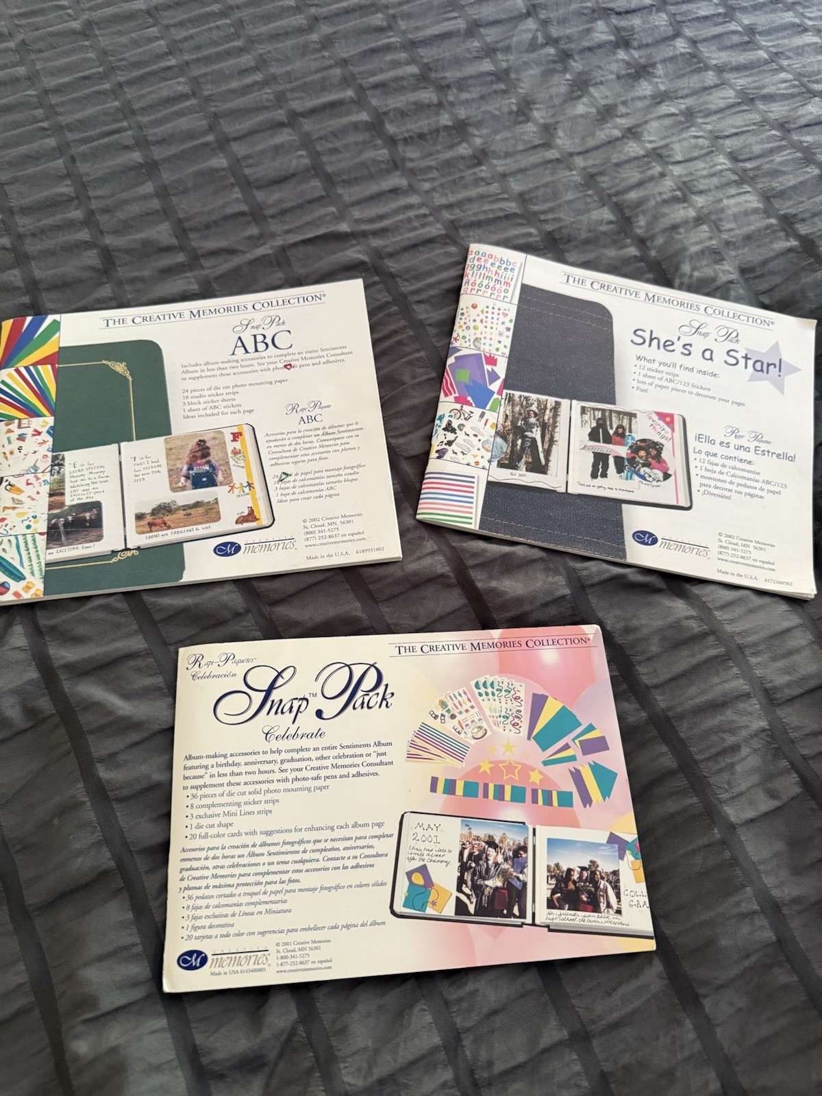Creative Memories Snap Packs Idea Books Only