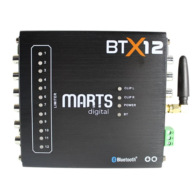 Marts Digital  BTX12 DSP 4v 6 Input /12 Output Channels Bluetooth Android/iOS