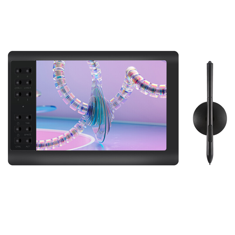Digital Graphic Drawing Tablet w/ Battery-free Pen for Mac, Windows PC & Android