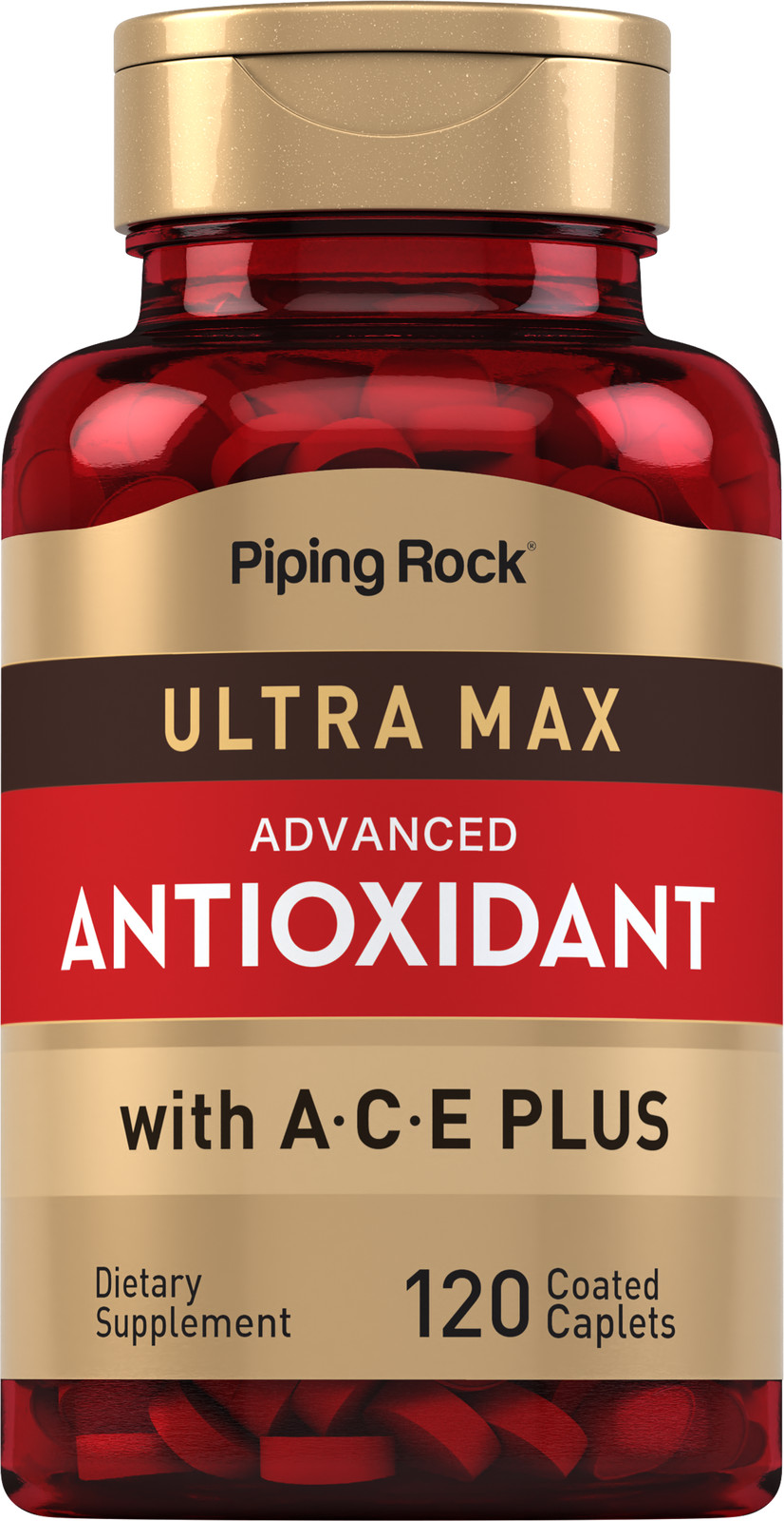 Antioxidant Supplements | 120 Caplets | With Vitamin A, C, E | by Piping Rock