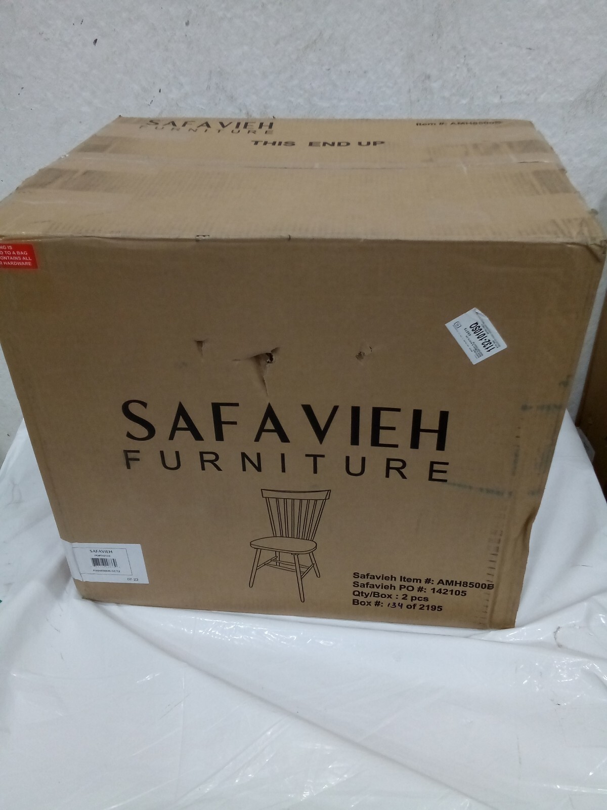 Safavieh PARKER SPINDEL SIDE CHAIR, Reduced Price 2172724534 AMH8500B