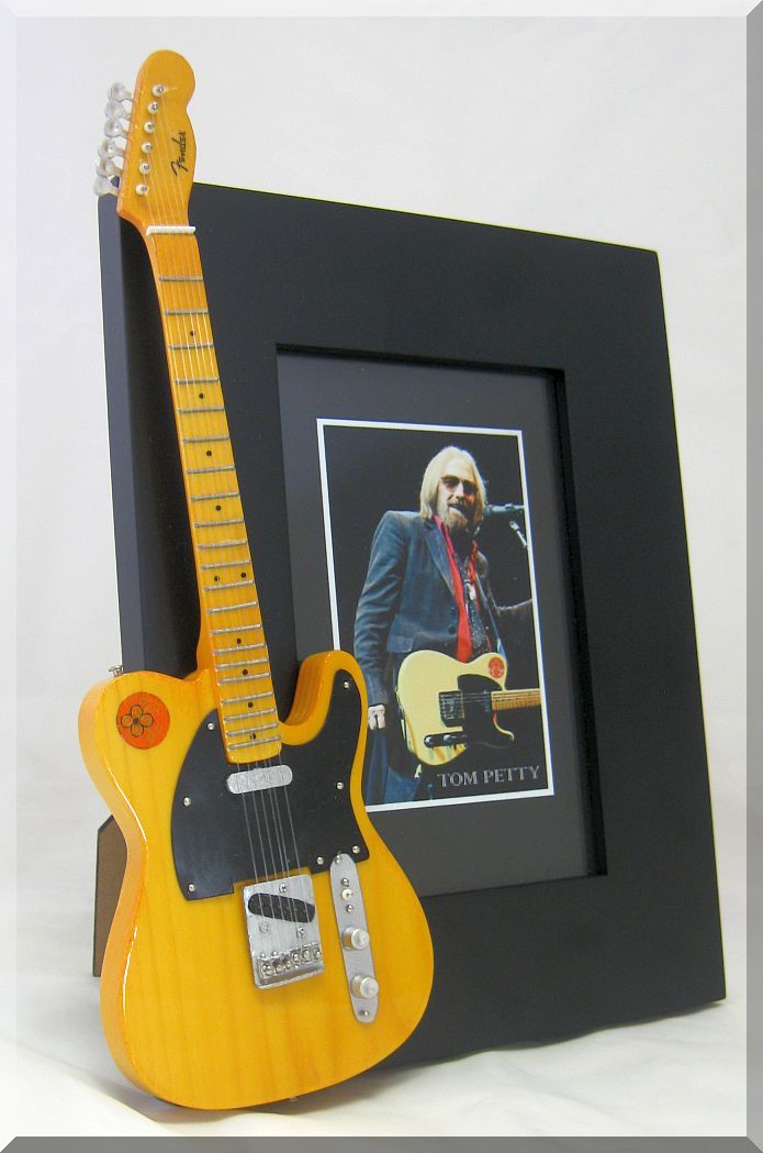 TOM PETTY Miniature Guitar Frame Heartbreakers Wildflower Telecaster