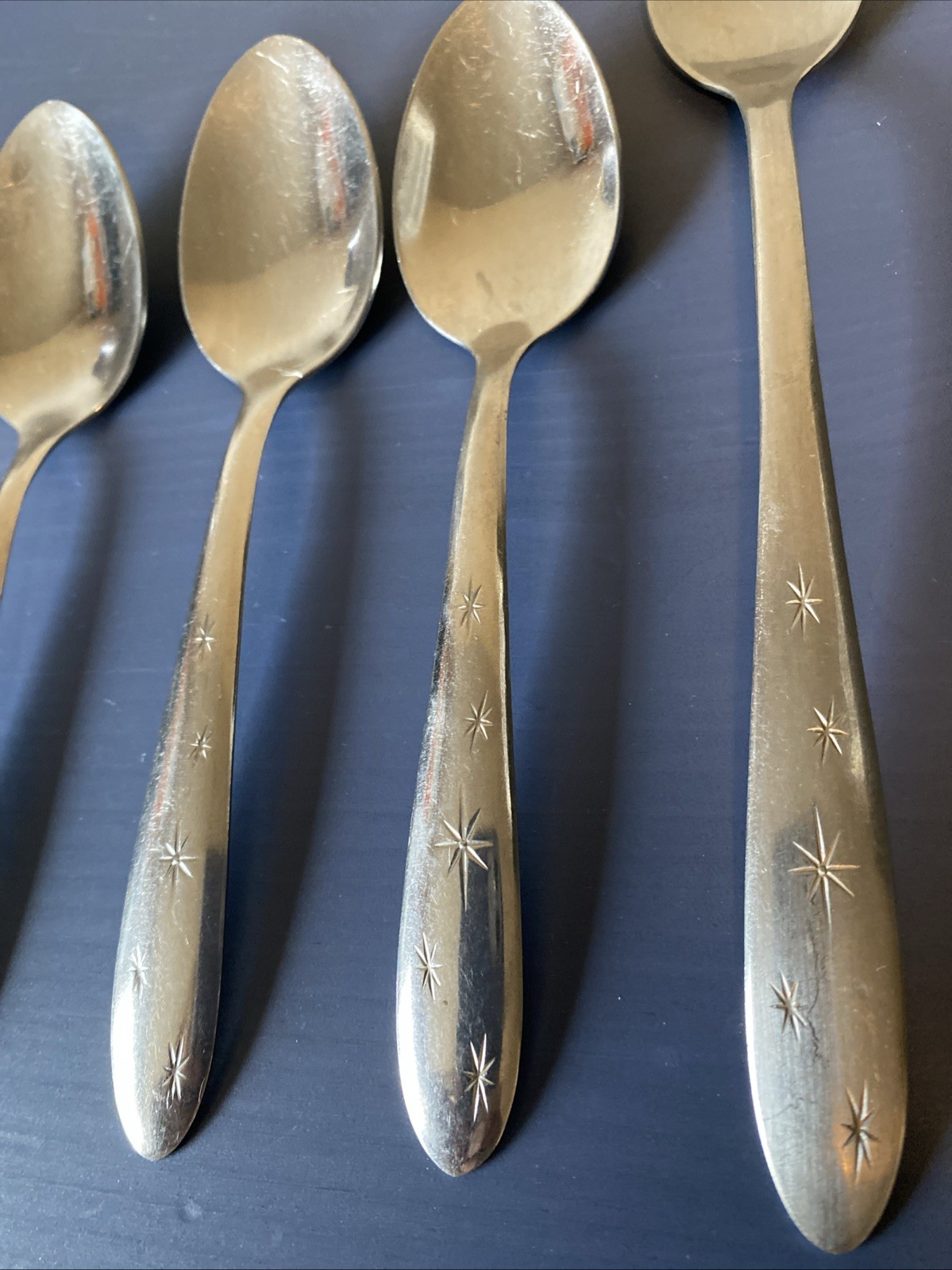 Mar-Crest Atomic Starburst Flatware Lot Mid Century