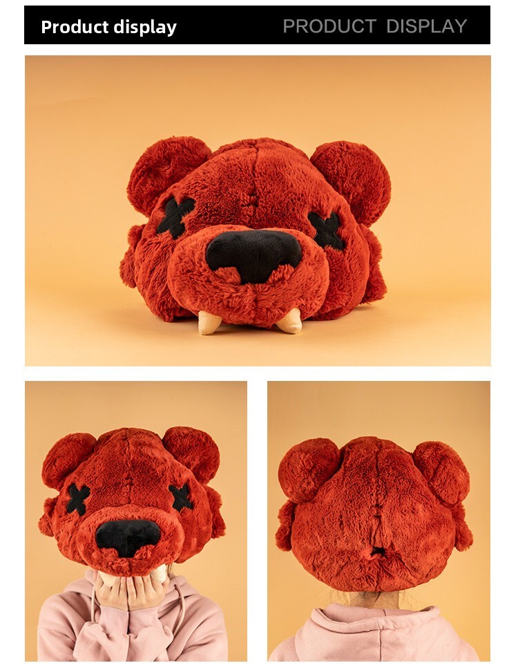 NEW Brawl Stars Nita Bear Soft Plush Cap Headgear Official Version