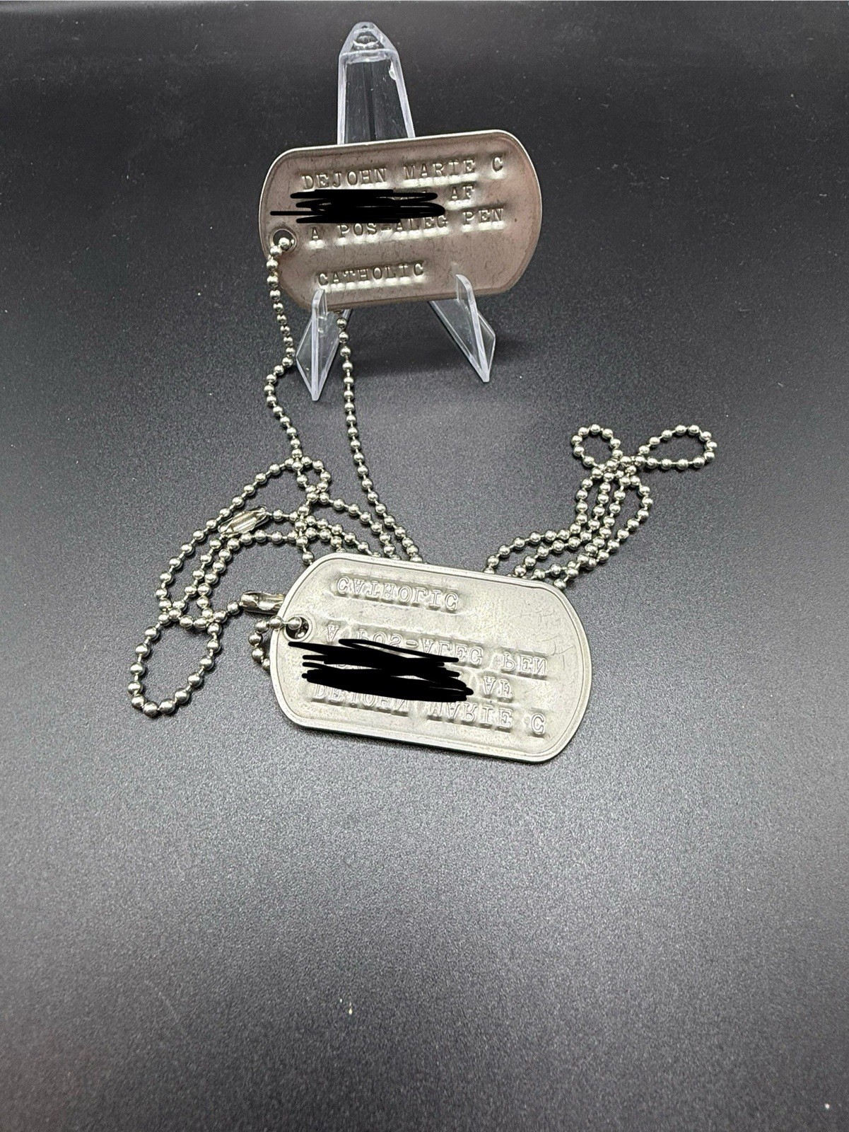 Desert Storm Nurse Dog Tags, Air Force