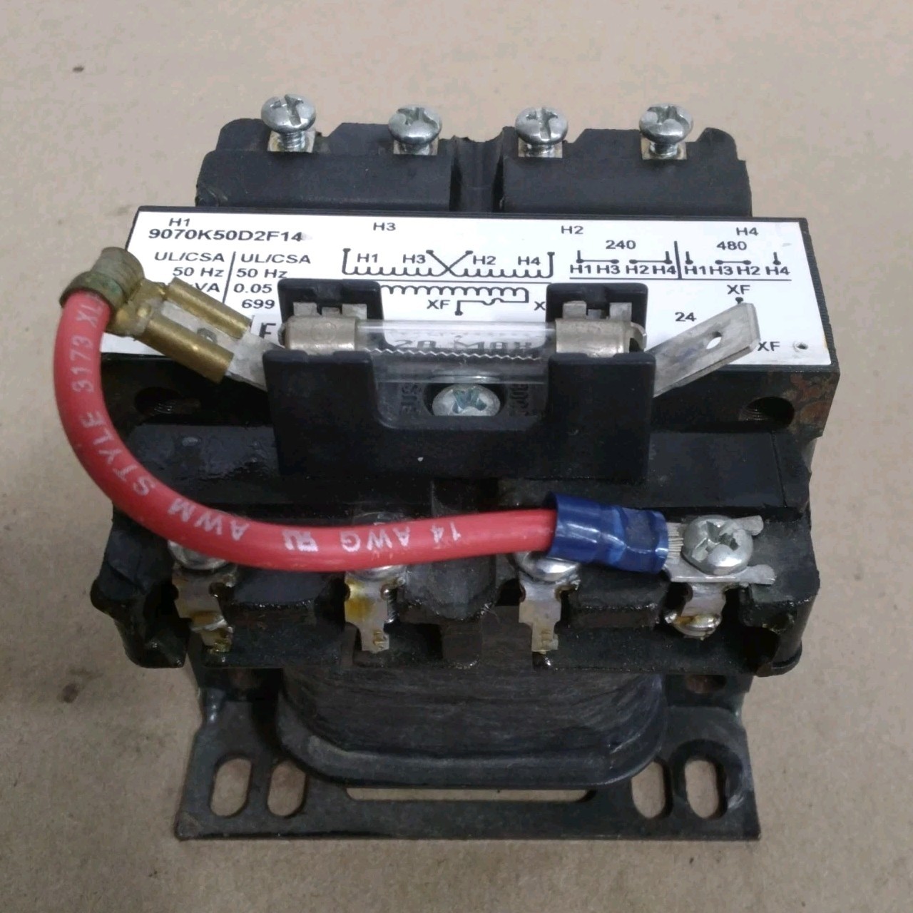 SQUARE D 9070-K50D2F14 INDUSTRIAL CONTROL TRANSFORMER
