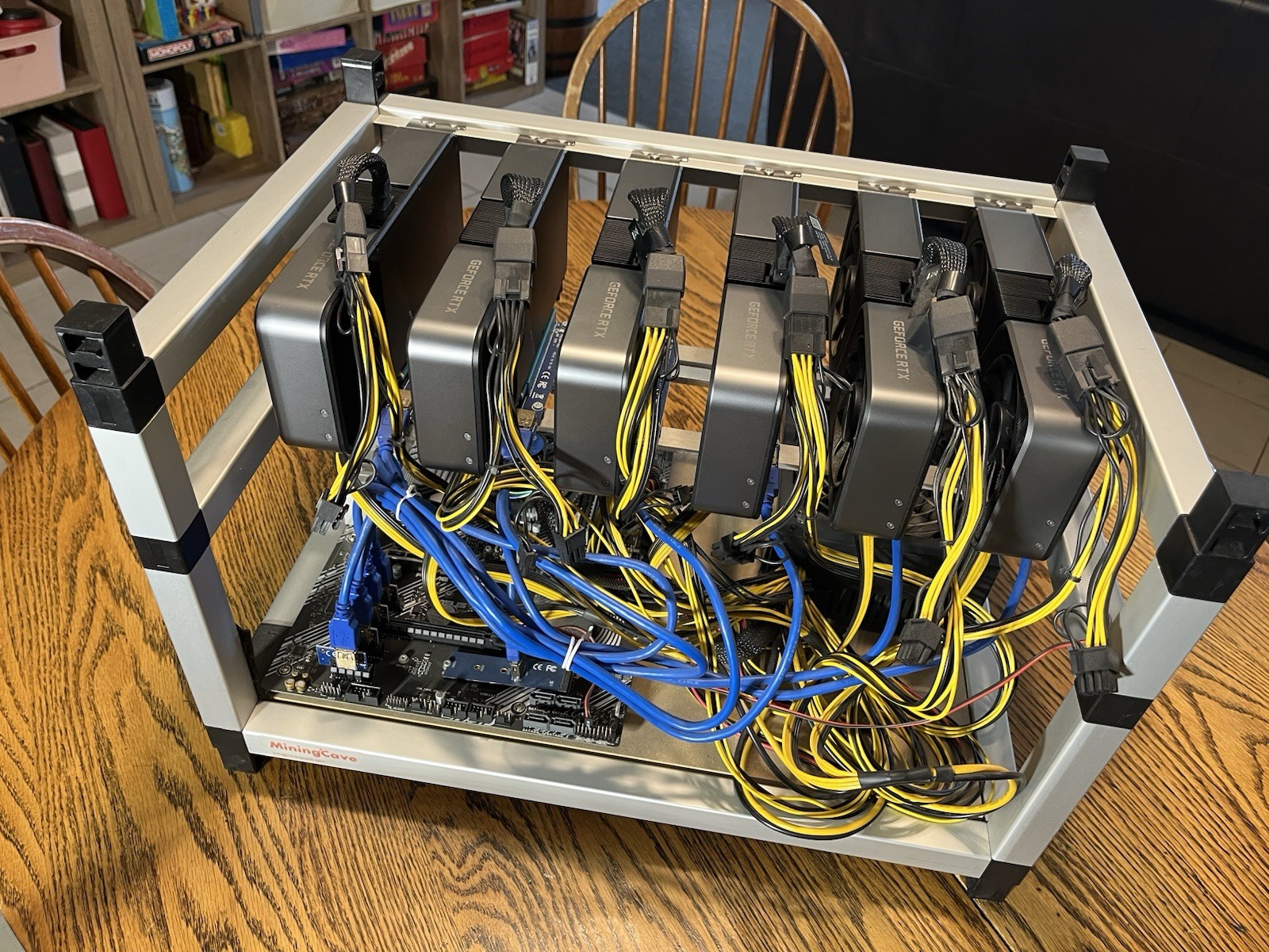 Mining Cave Custom Crypto Mining Rig Kit W/6 3070 Founders