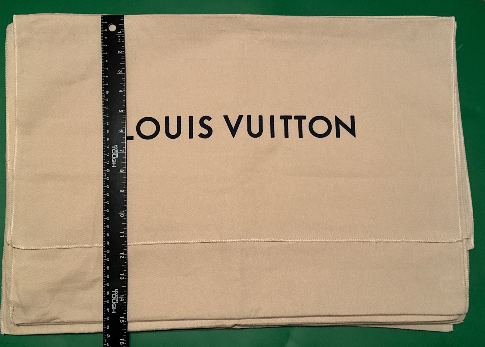 Authentic Louis Vuitton Dust Cover Bag, Beige “22x15” Envelope Type