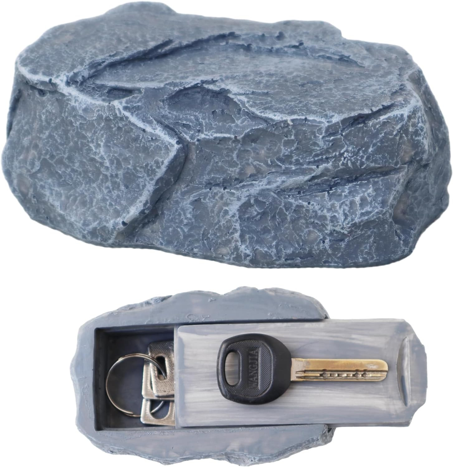 Hide a Spare Key Outdoor Waterproof Fake Rock Key Hider Safe Storage Lock Box fo