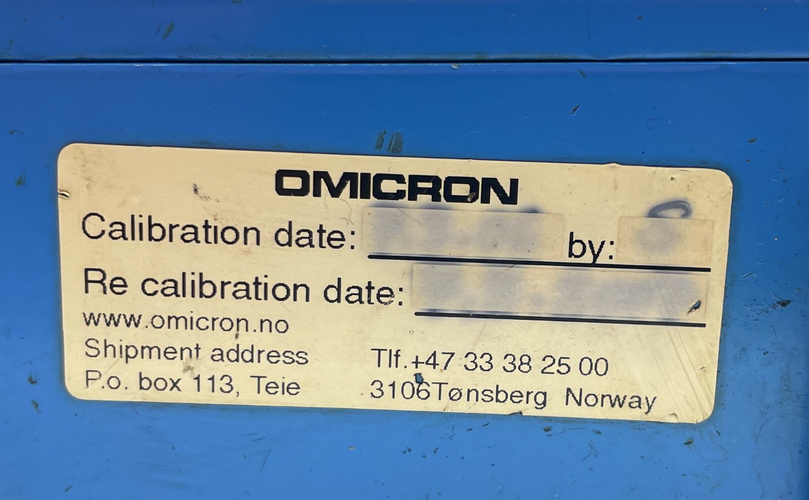 Omicron OTE-P202 Pressure Calibrator Pump