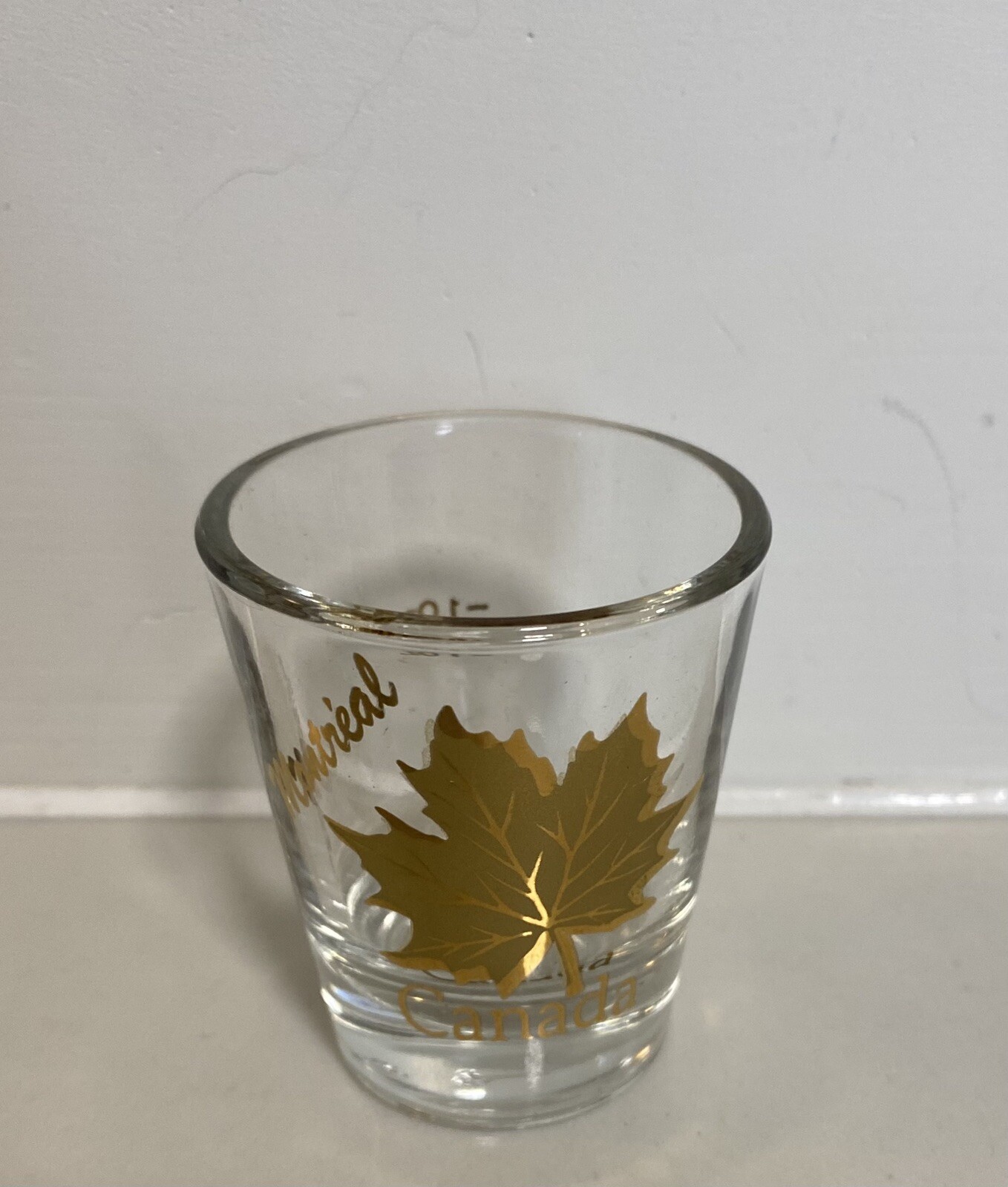 Vintage Montreal Canada Shot Glass Heart Industries