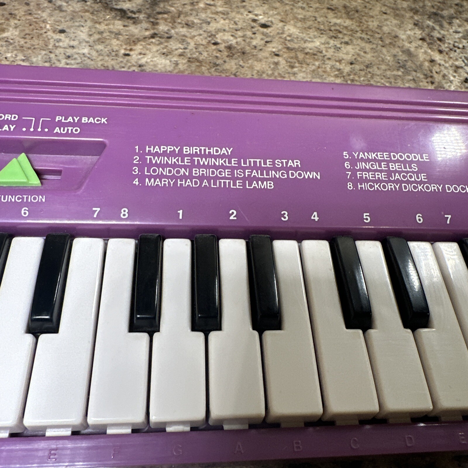 VINTAGE 1993 LA ROCK ELECTRONIC KEYBOARD NO. 57711 Plastic Euc