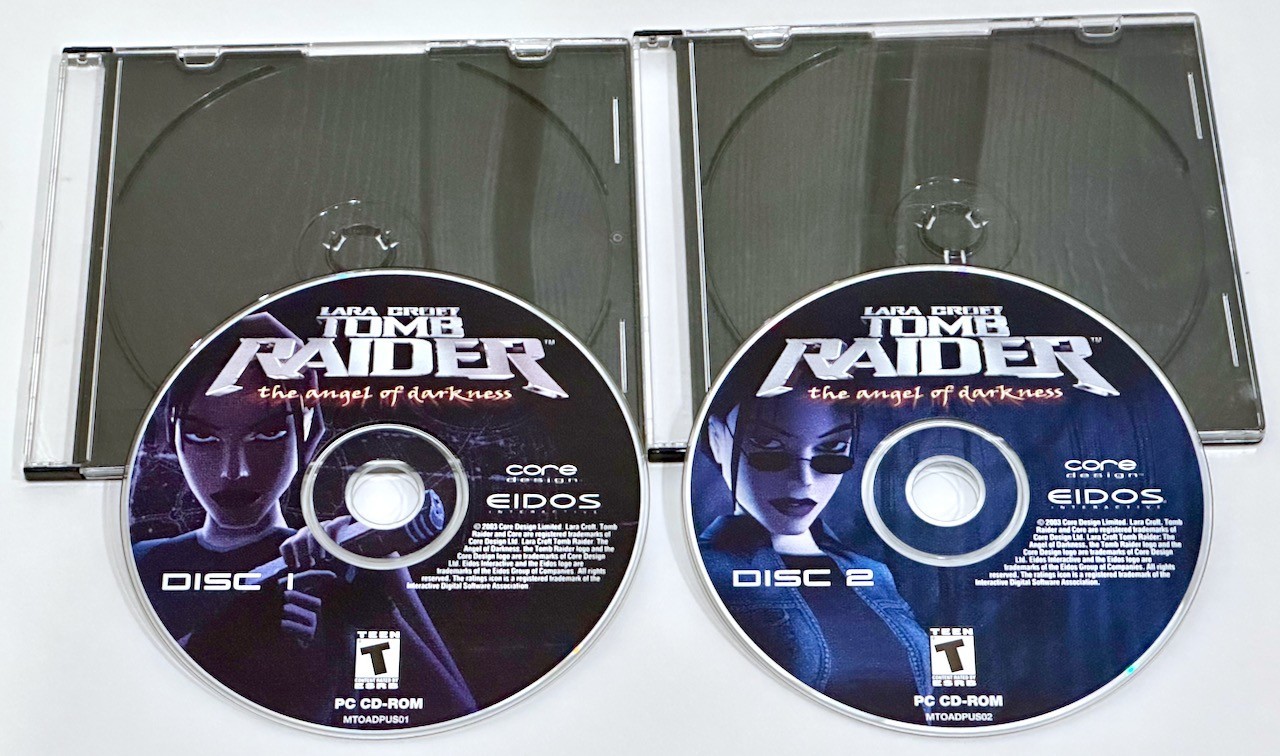 Lara Croft Tomb Raider: The Angel of Darkness on CD-ROMs from 2003