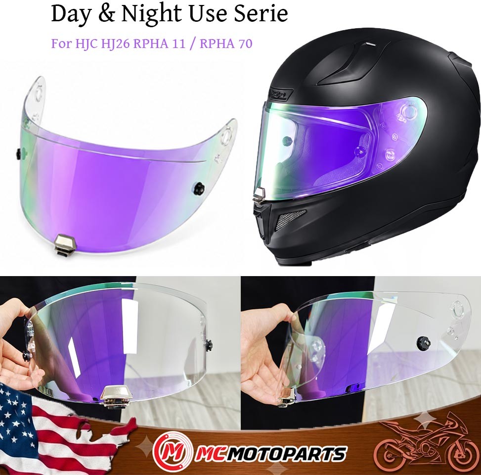 Replacement Visor - Day & Night Use Series Pinlock Helmet For HJC HJ26 RPHA 11
