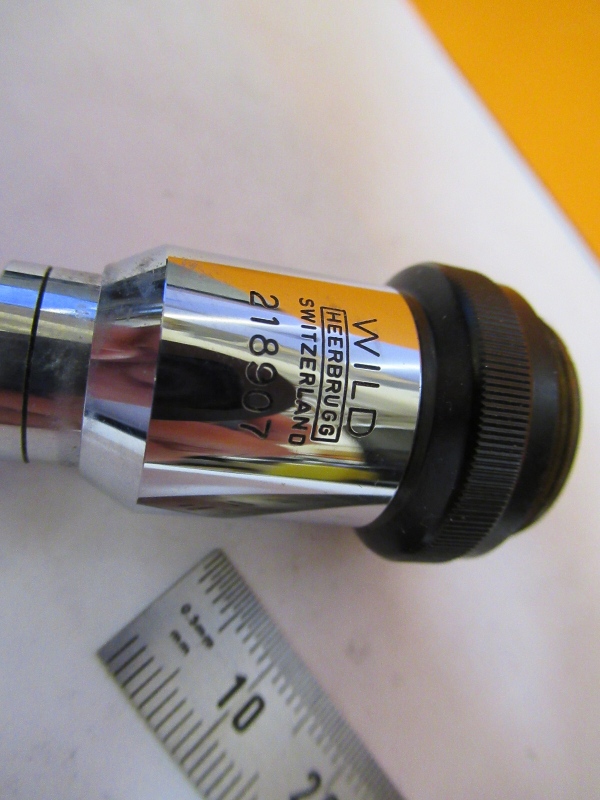 WILD HEERBRUGG SWISS OBJECTIVE HI 100X MICROSCOPE PART AS PICTURED Y3-A-50