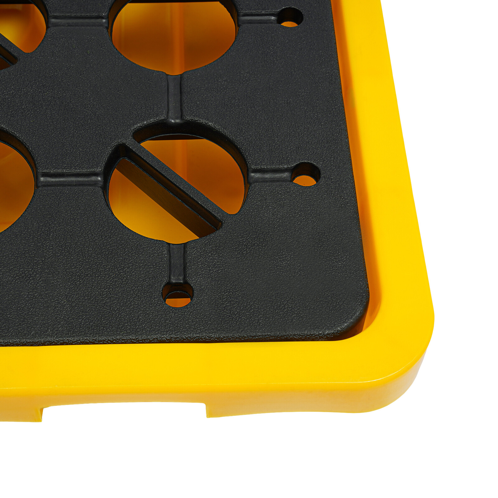 Leak Containment Platform, Overflow Containment Tray, Yellow and Black -