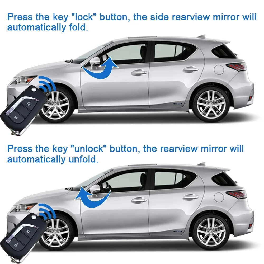 Auto Electric Side Rearview Mirror Fold Unfold Module For Lexus CT200h 2011-2023