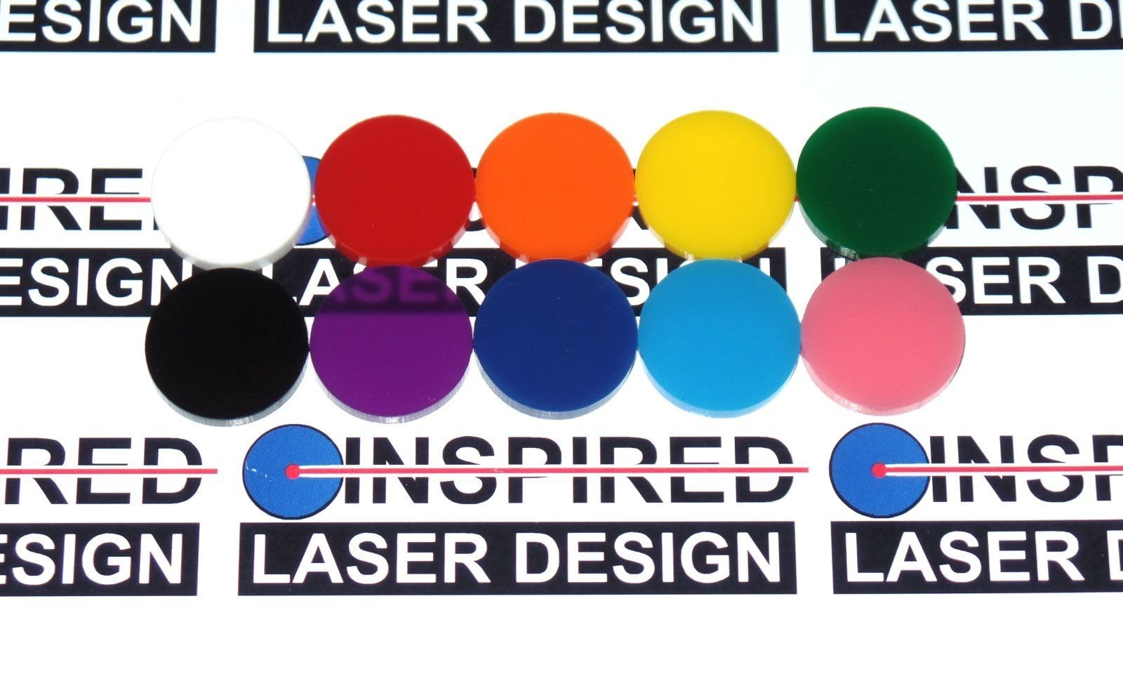 4"  101mm (2 Pack)  Acrylic disc 22 color acrylic round Craft Disk plexiglass