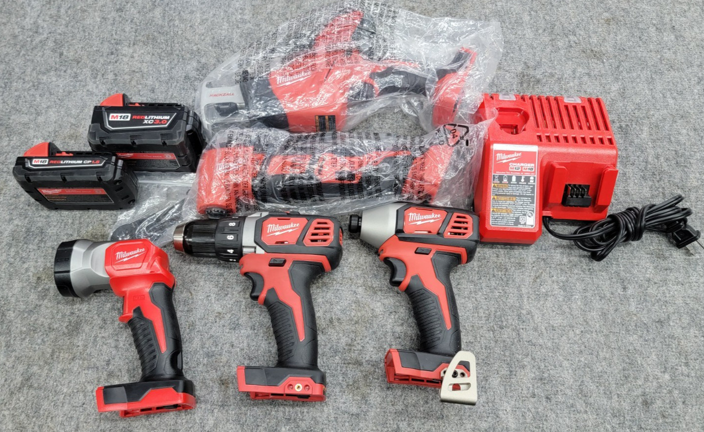 M18 18V Lithium-Ion Cordless Combo Kit (5-Tool) With Batteries