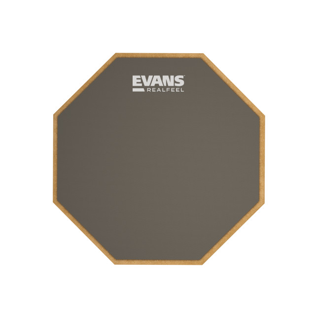 RealFeel by EVANS 2-Sided Drum Practice Pad, 6 Inch