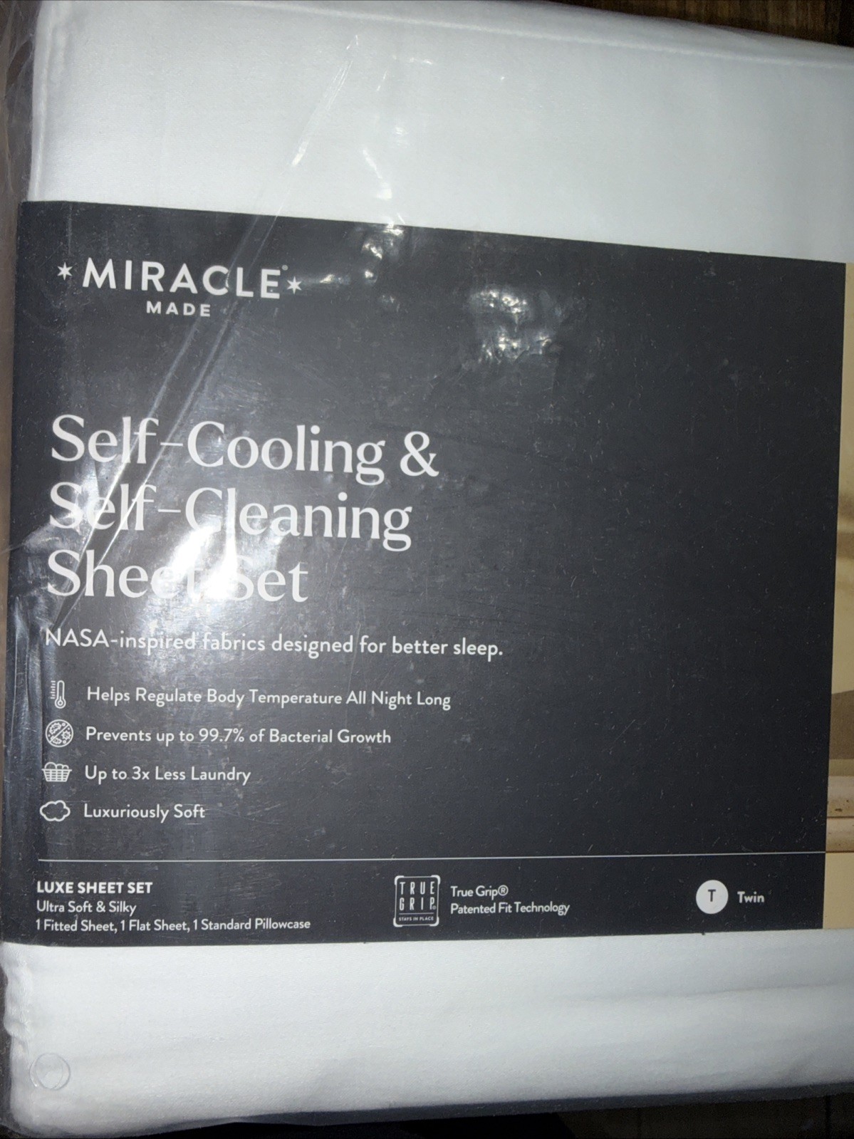 Miracle Made Self Cooling And Self Cleaning Sheet Set Twin White