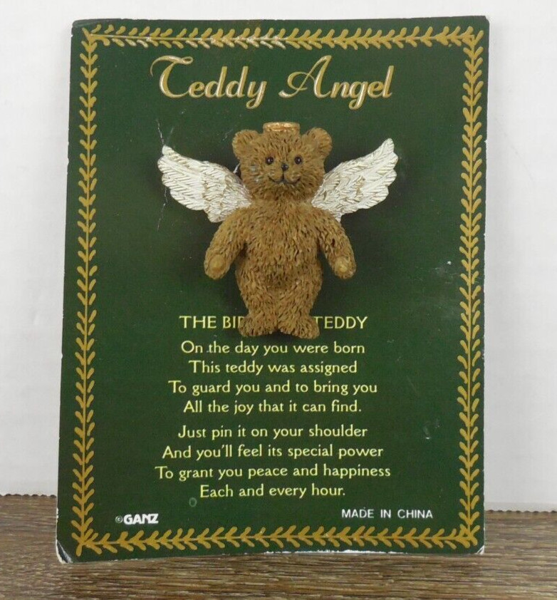 Ganz Teddy Angel Brooch Pin | The Birthday Teddy