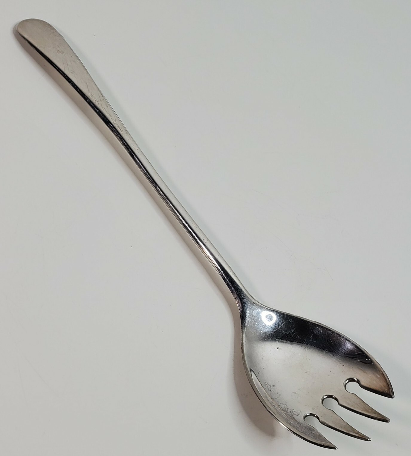 Serving Fork Modern Contemporary Silverplated Italy 8.88 inch Dinner Flatware