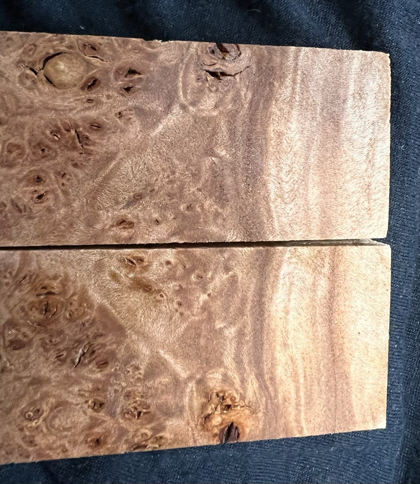 maple burl knife scales wood