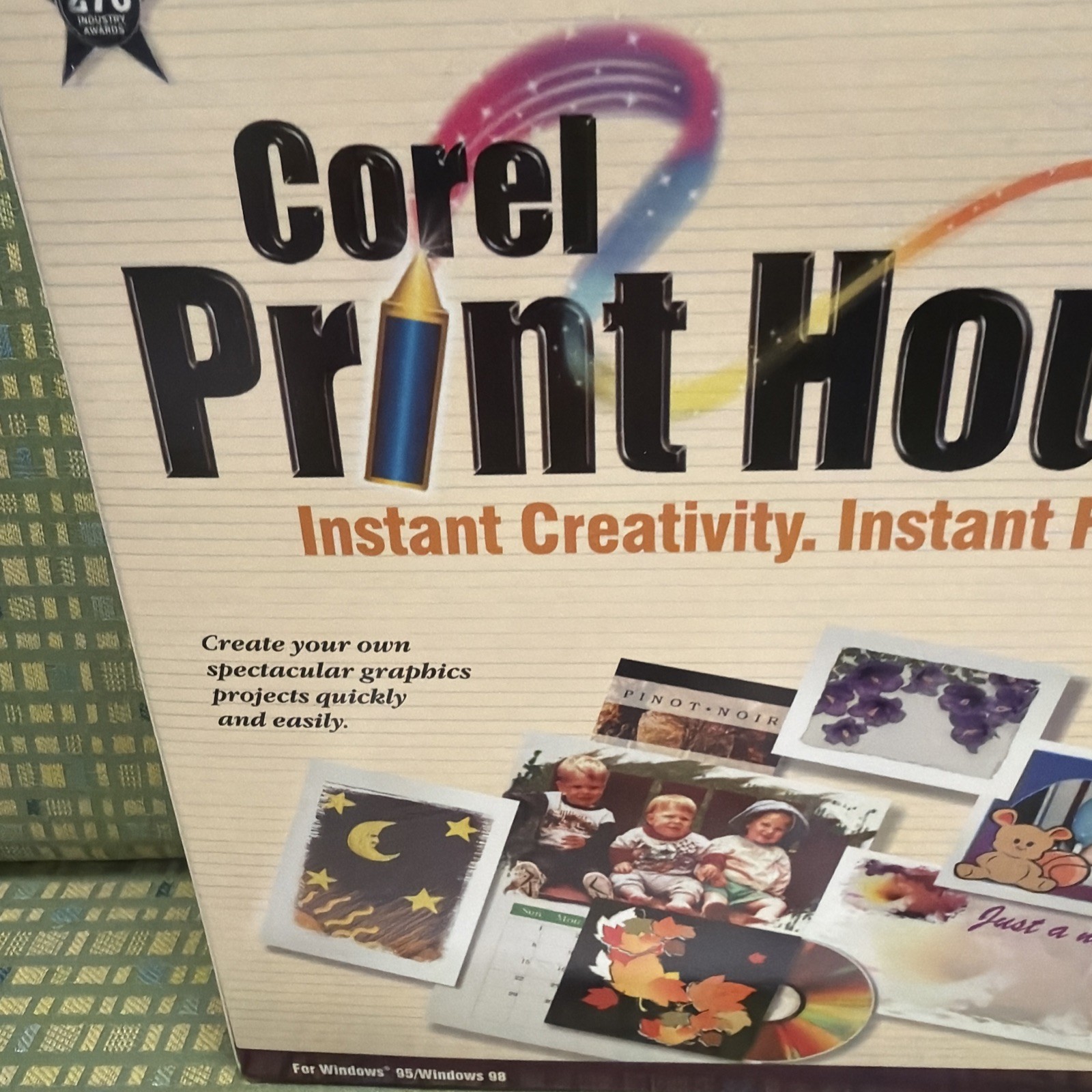 Vintage PC Software Corel Print House Magic - Windows 95 98 - New - Open Box