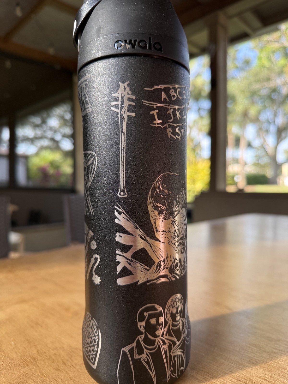 Stranger Things Engraved Owala FreeSip 24oz