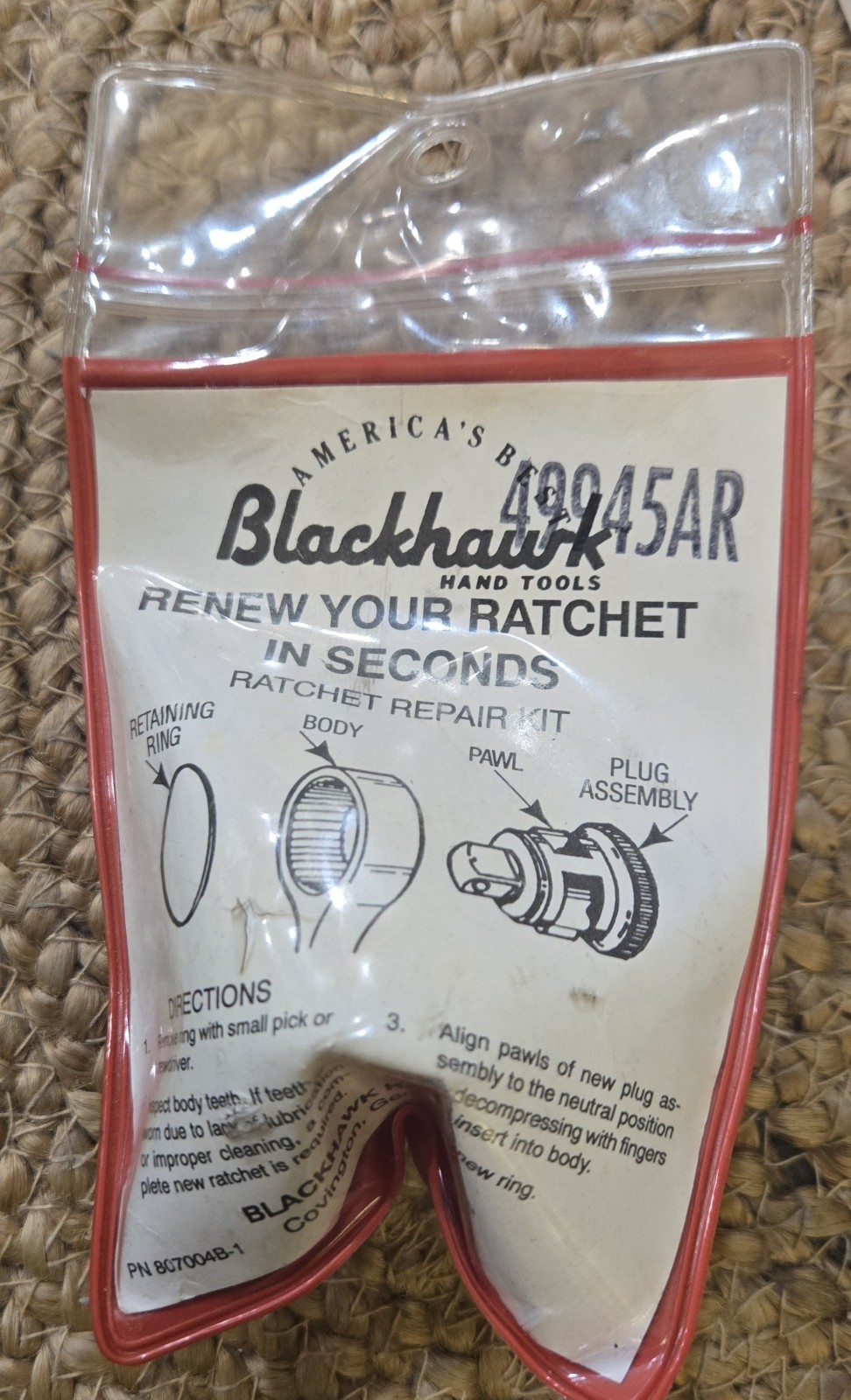 Blackhawk 1/2” Drive Ratchet Repair Kit Double Paw Renew 49945AR Stanley Proto