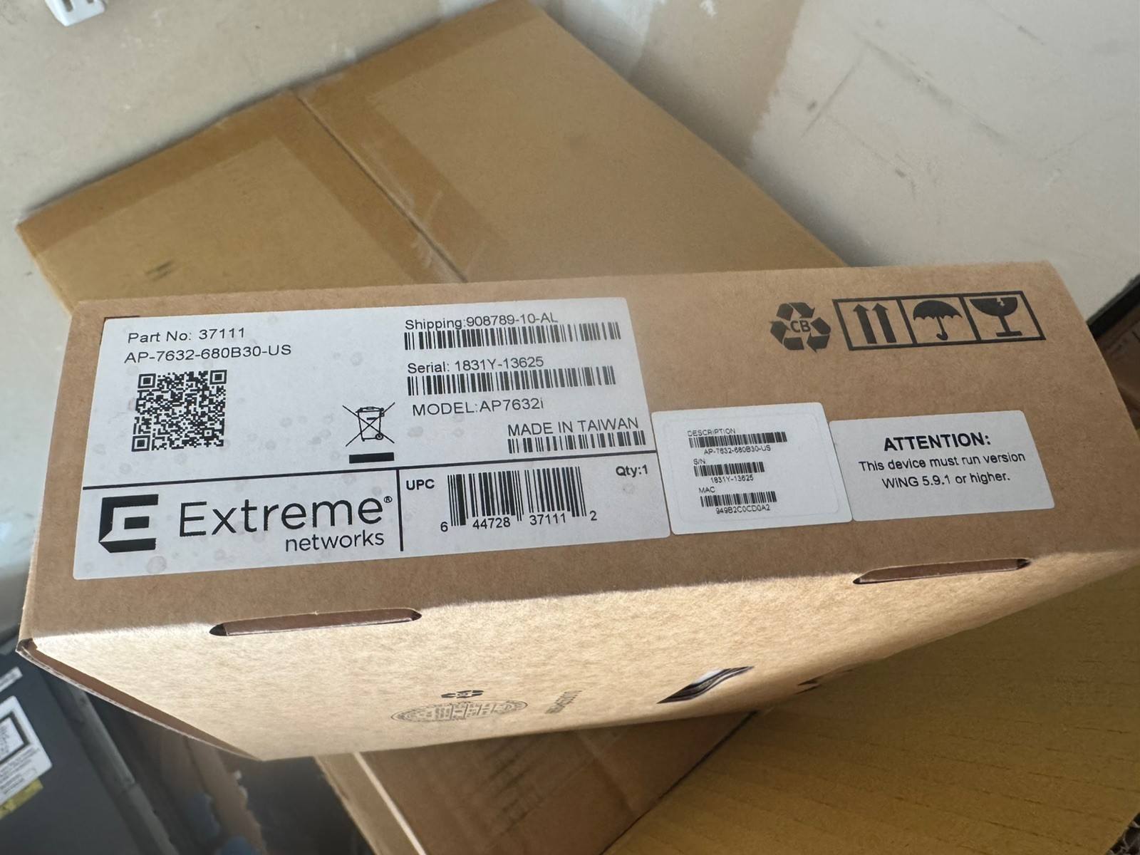 Extreme AP7632i AP-7632-680B30-US Indoor Access Point WiNG AP 802.11 a/b/g/n/ac