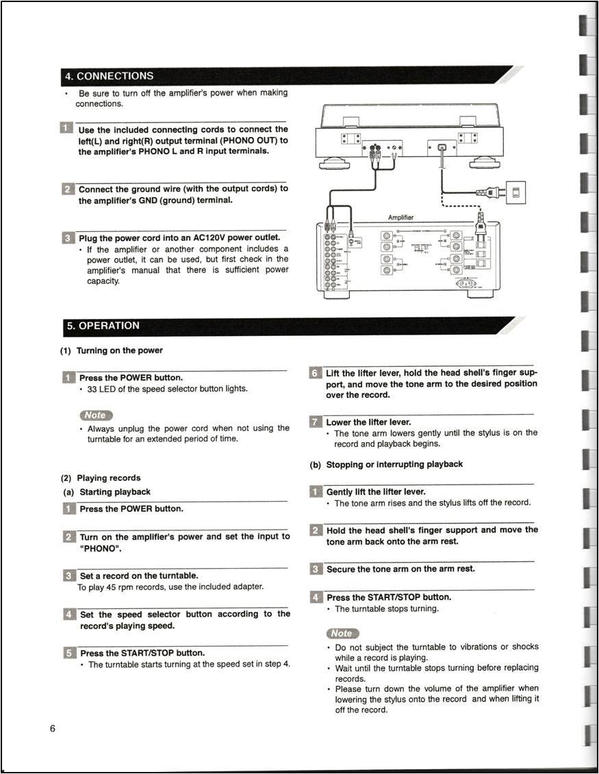 Denon DP-500M Turntable Owners Manual