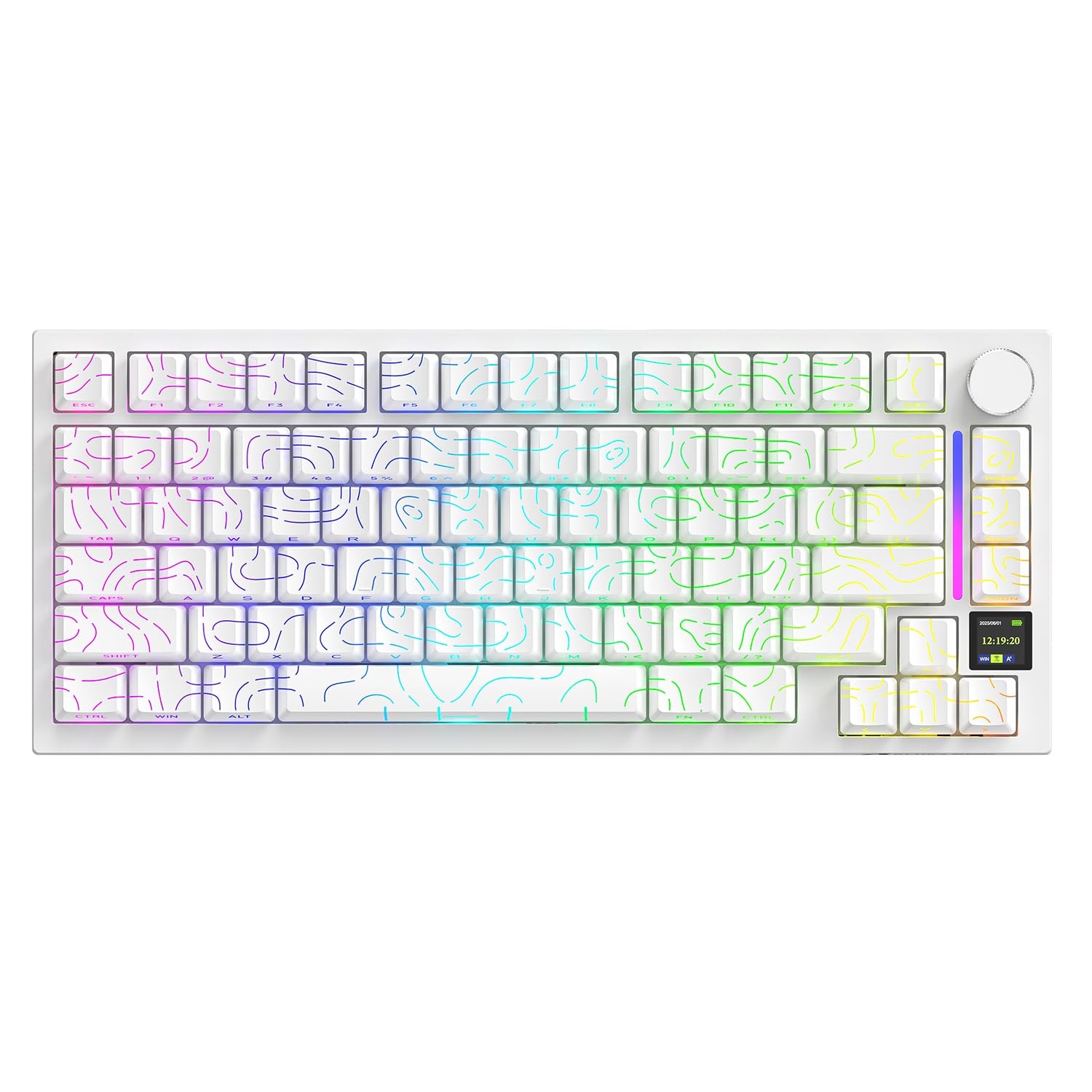 ATTACK SHARK X820ULTRA Wireless Gaming Mechanical Keyboard with TFT Smart Dis...