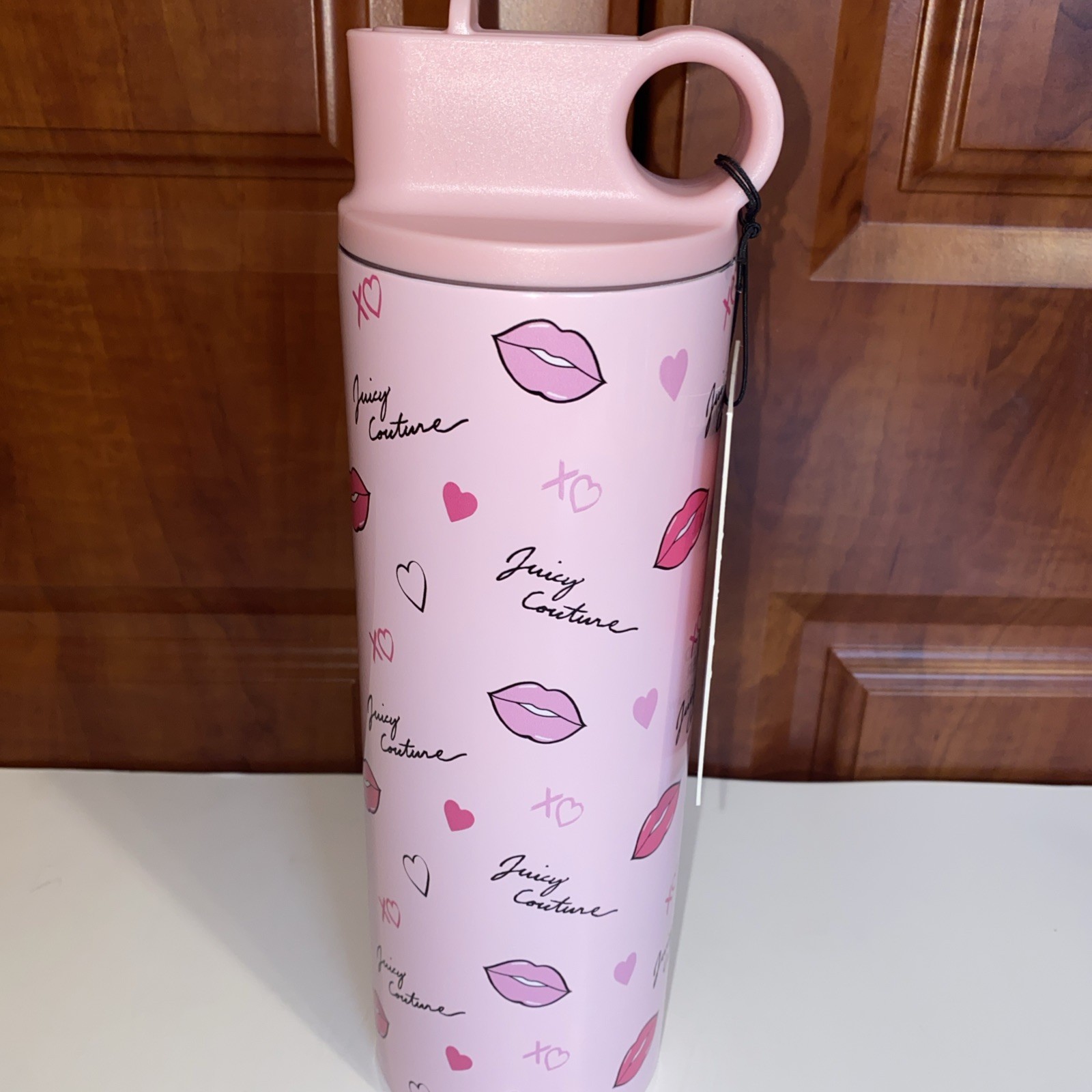 Juicy Couture Insulated Tumbler With Pop-Up Straw And Lid 26oz.