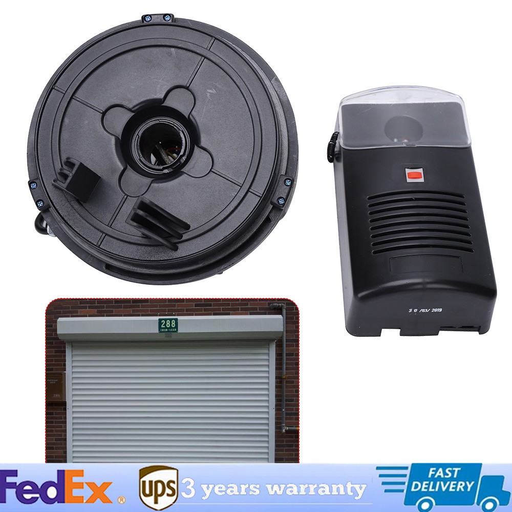 Automatic Roller Door Opener Motor Garage Roll Up Door Powerful 250n W/2 Remotes