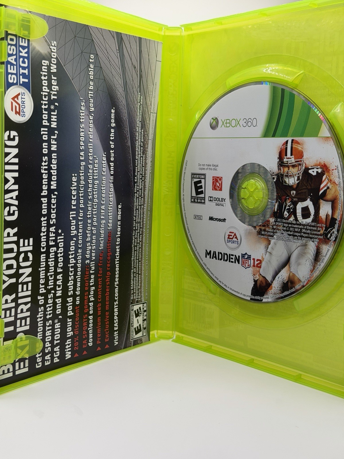Madden NFL 12 Microsoft Xbox 360, 2011