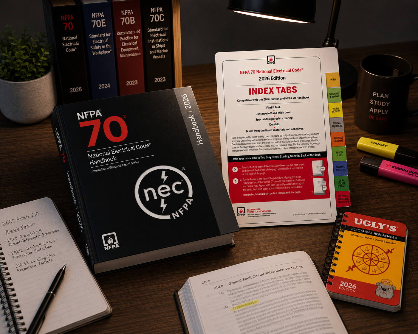 NEC Handbook 2026 70 Hardcover + Index Tabs 2026 + Ugly 2026
