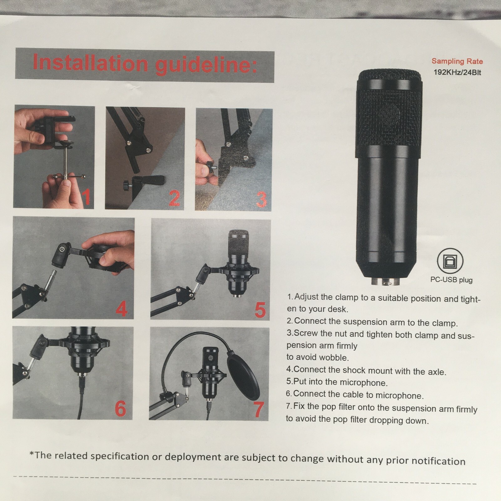 Professional Condenser Microphone