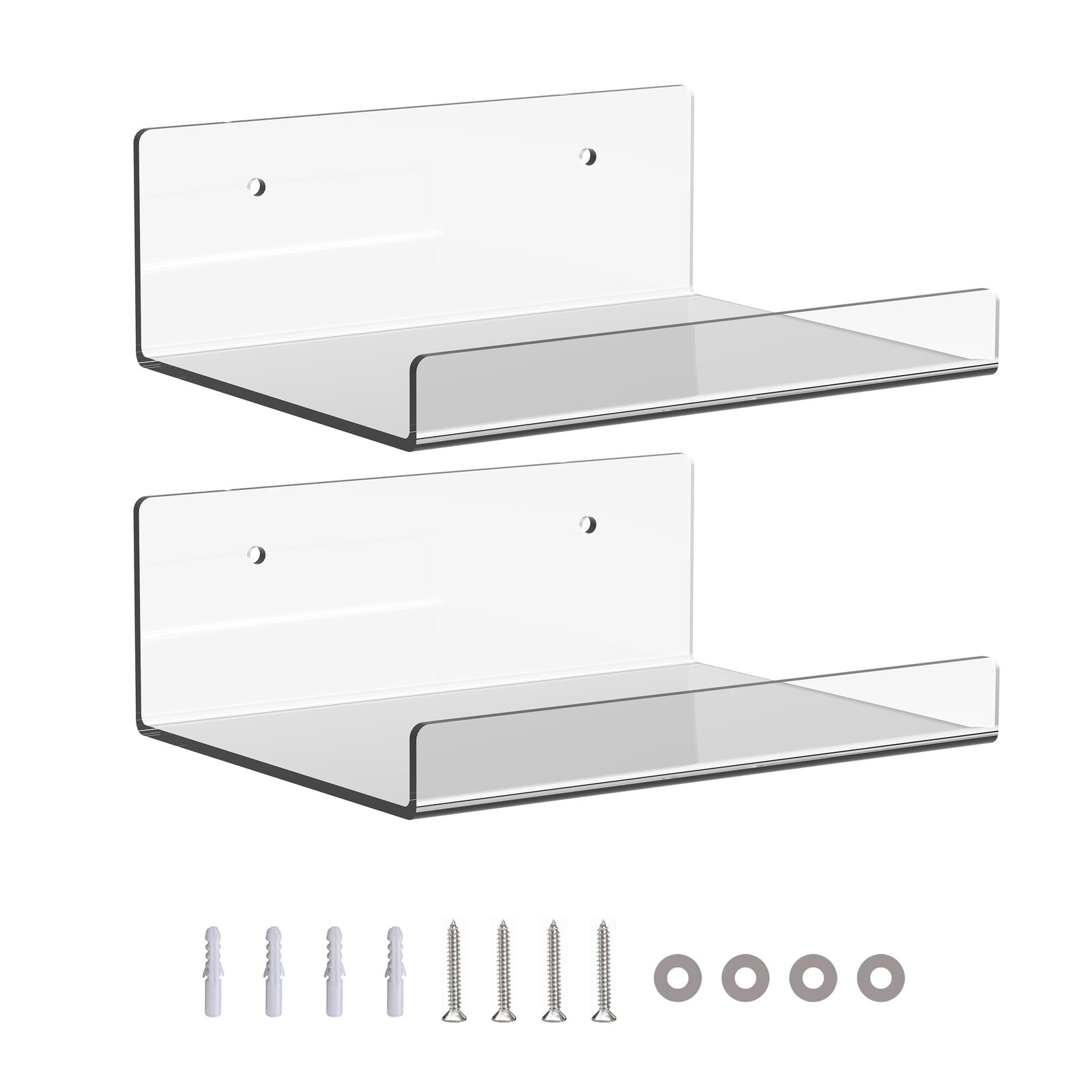 Wall-Mounted Acrylic Shelves Suitable for Wall-Mounted Display Rack Storage R