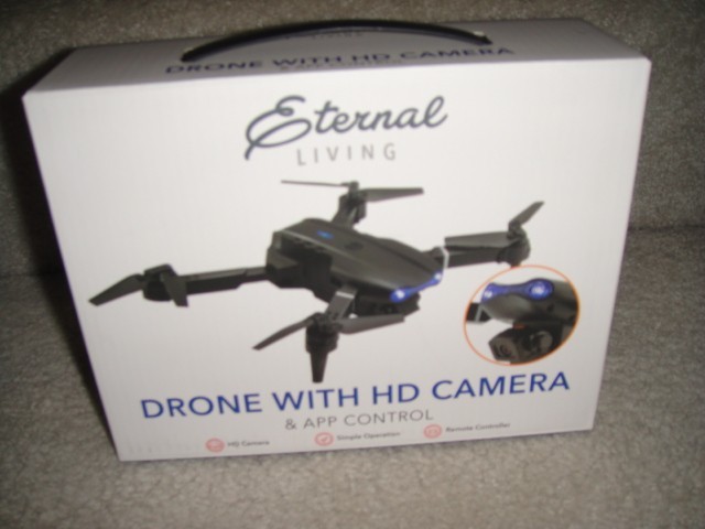 ETERNAL LIVING BRAND DRONE WITH HD CAMERA & APP CONTROL ~BRAND NEW IN BOX~