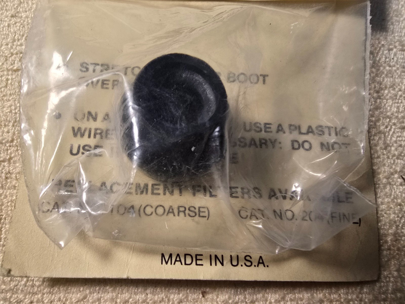 Bru-Line 102 Model Airplane Engine Air Cleaner ( Coarse)