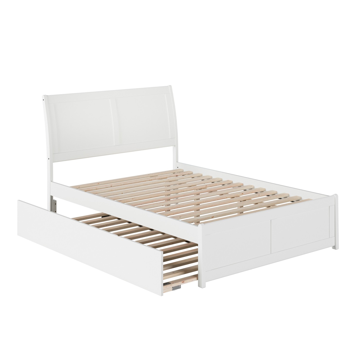AFI Portland Full Platform Bed with Matching Footboard and Turbo Charger with Fu